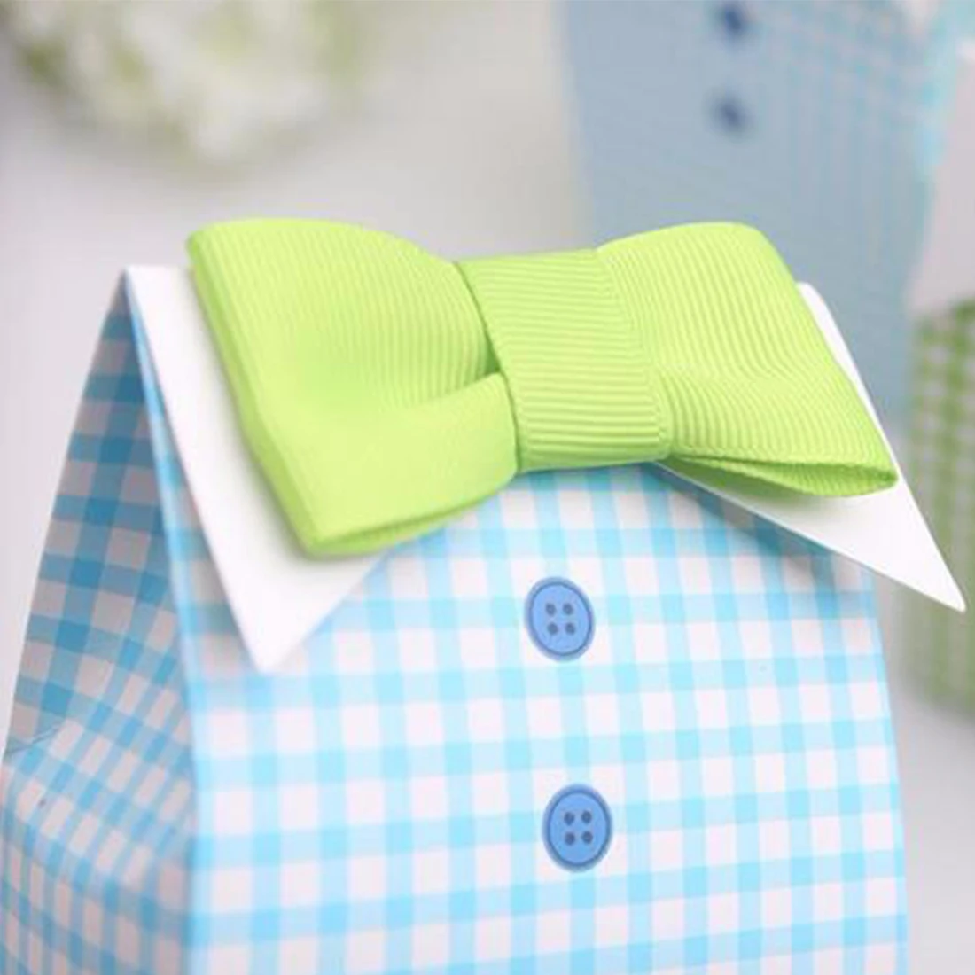 Новинка распродажа 10 шт. галстук бабочка синего и зеленого цвета для маленьких