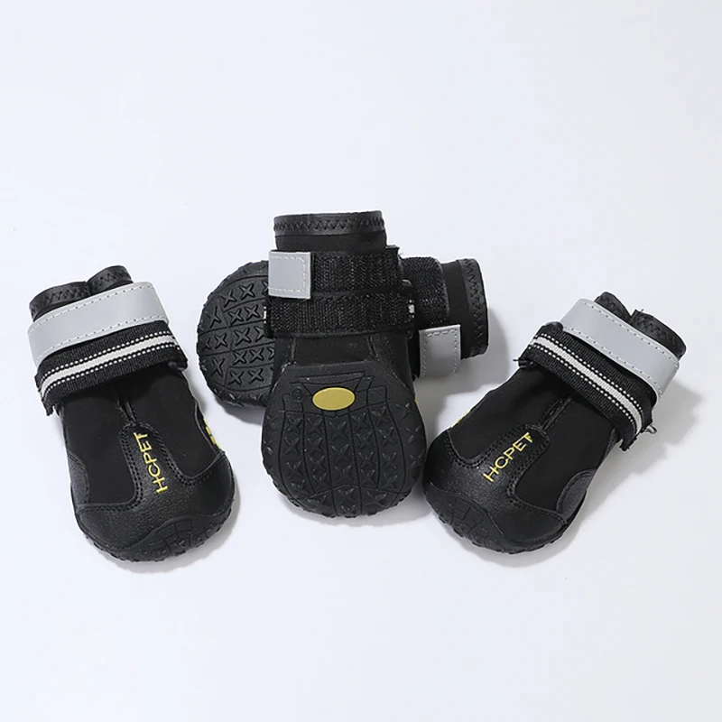 Обувь для собак Светоотражающие носки домашних животных 4 шт./компл. зимние