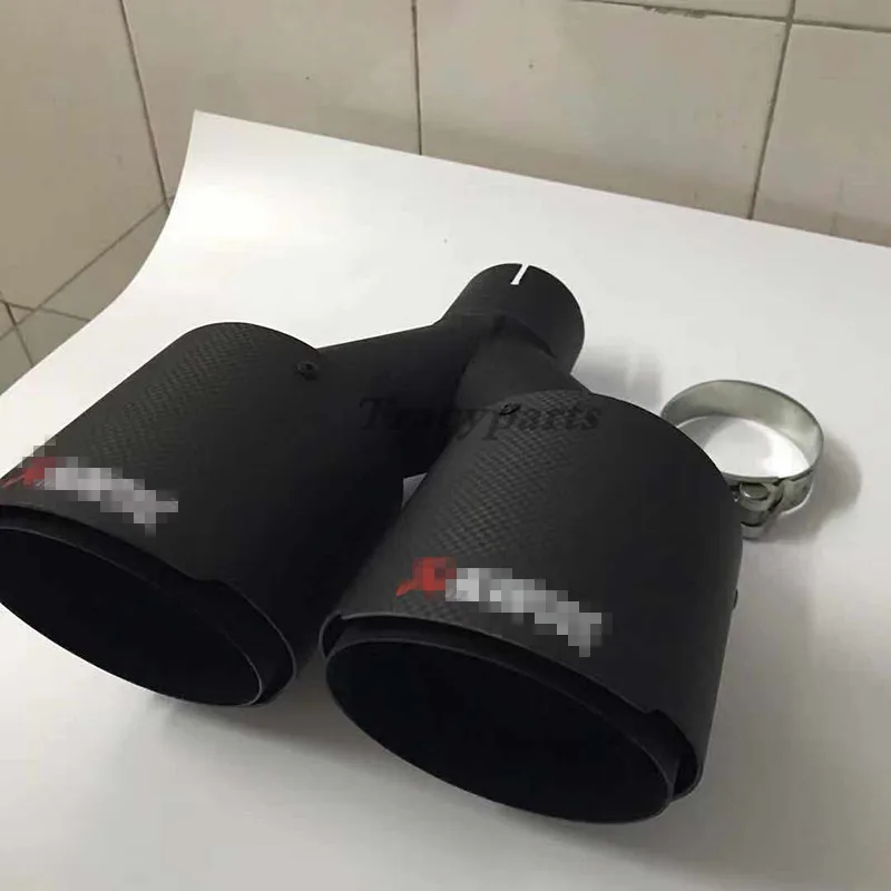 1 шт. Akrapovic 63 мм в 89 из универсальной черной нержавеющей стали + Наконечники