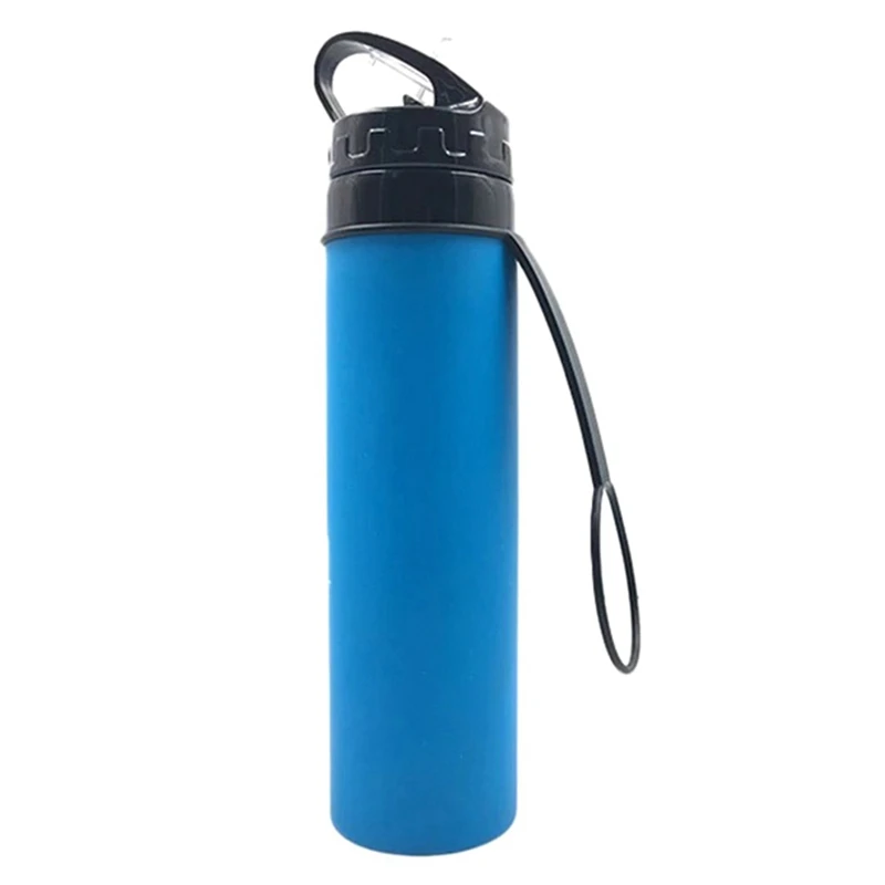 

Collapsible Water Bottle Portable Leak-Proof Silicone Kettle Outdoor Travel Camping Drink Sport Water Bottle