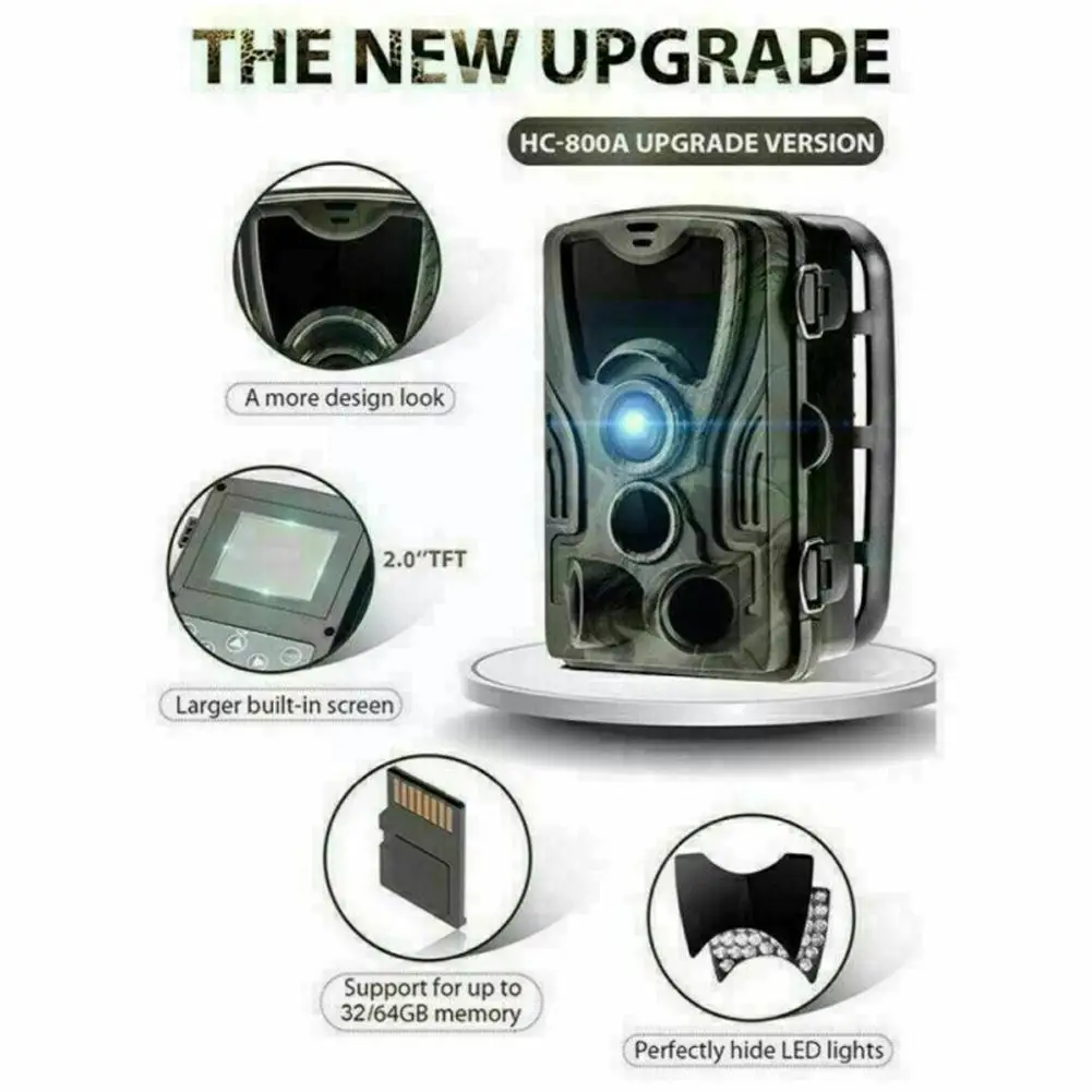 

Outdoor Hunting Camera Infrared Heat Sensing Night Trigger IP65 Camera Wild 1080P Trail Animal Detector 16MP Trap0.3s Visio L1G0