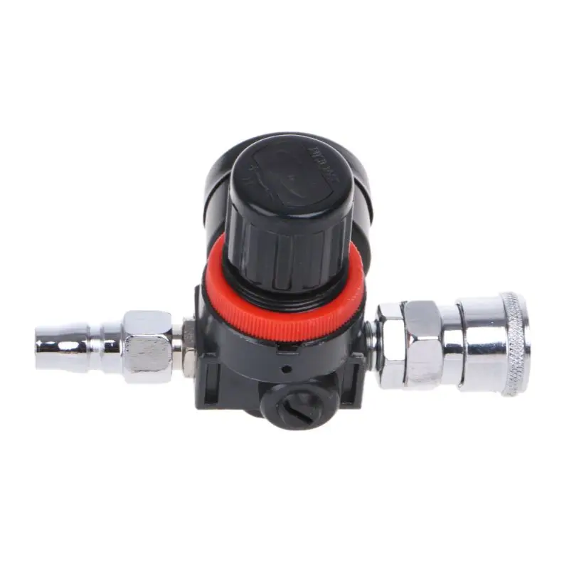 1/4&quot HVLP Spray Gun Air Adjusting Valve Regulator Pressure Gauge Diaphragm Control Auto Paint |