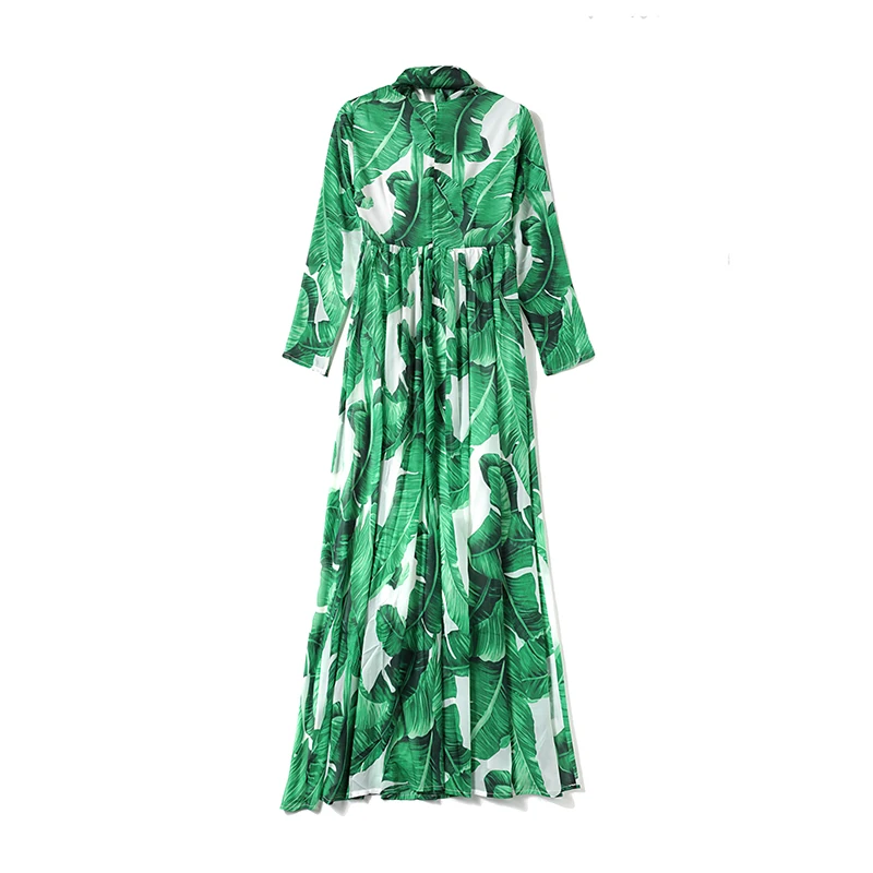 

High quality women Spring Autumn national style Femal Ladies Casual street swear femme fashion brand dress print Retro Robe