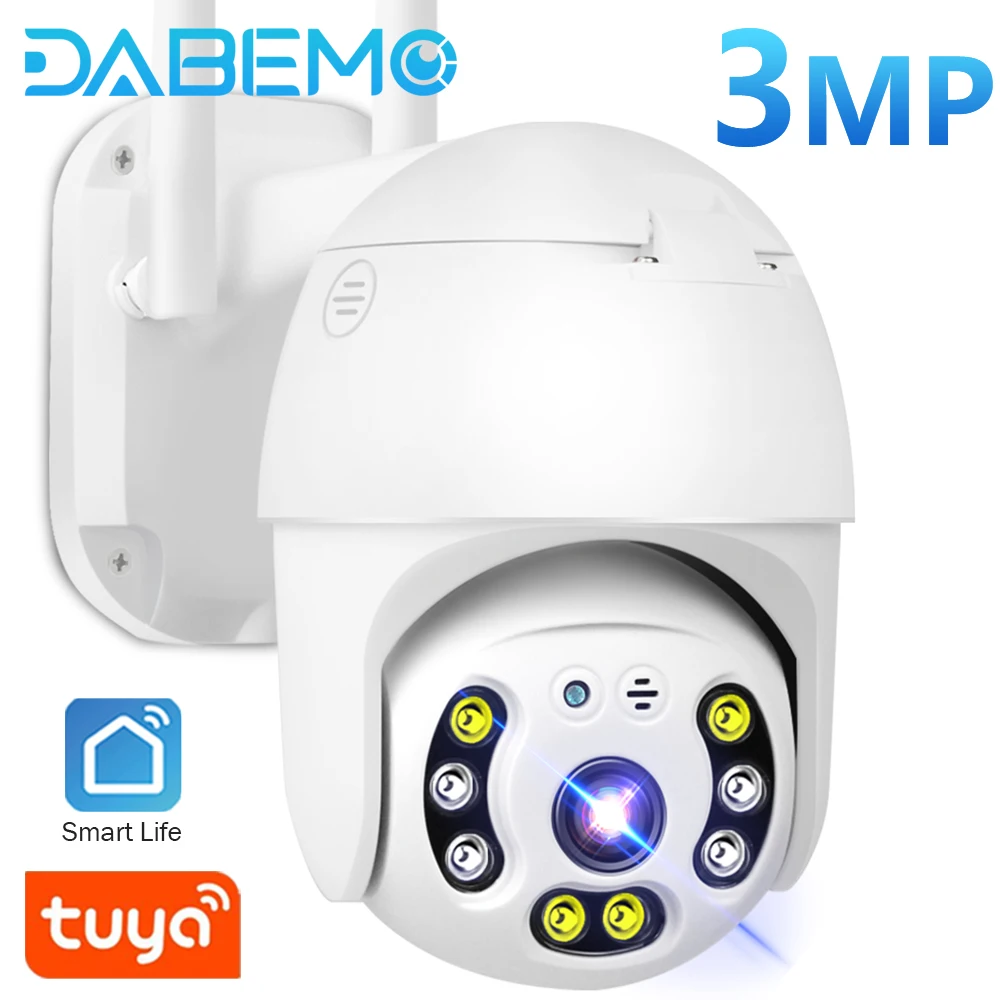 IP Камера 3MP HD на открытом воздухе Wi Fi автоматическое слежение за Tuya Скорость