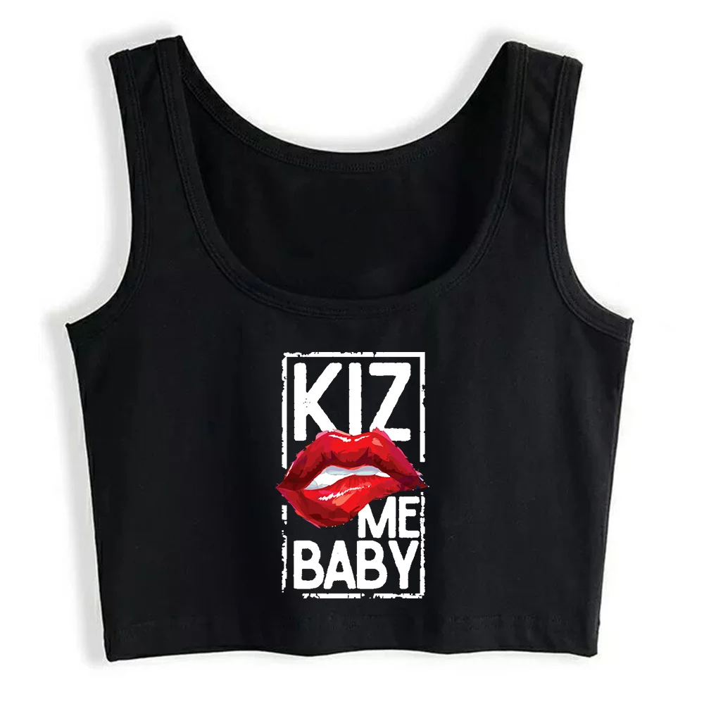 

Кроп-Топ женский Kiz Me Baby 2 гранж эстетика готика Y2k майка женская одежда