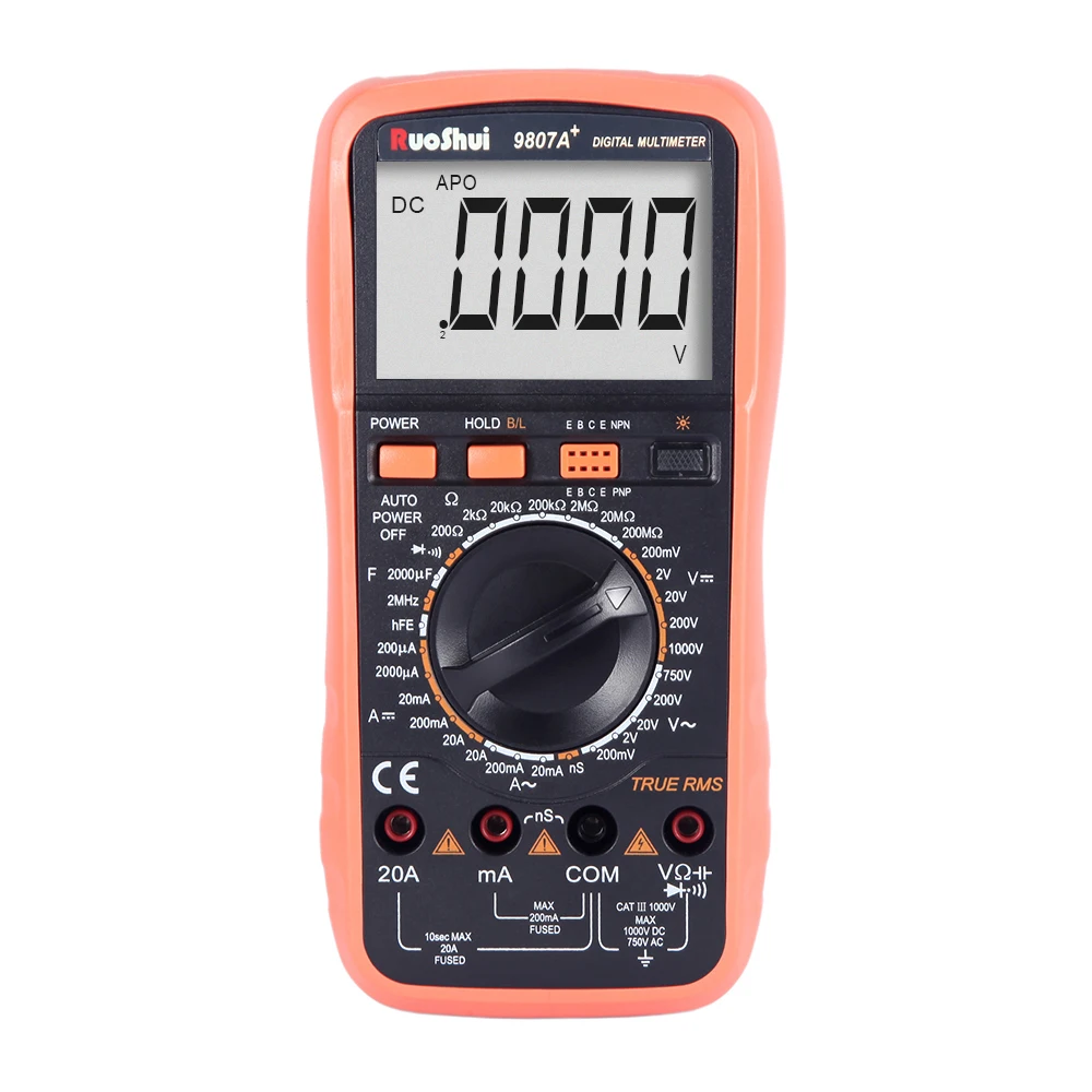 Цифровой мультиметр 20000 А + Victor RuoShui True RMS отсчетов ручной диапазон напряжение