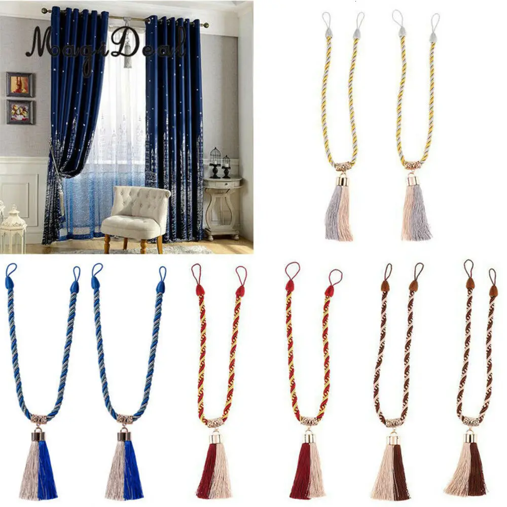 2 шт. окна Шторы Holdbacks веревка для обвязки подхваты с кисточками штор домашнего
