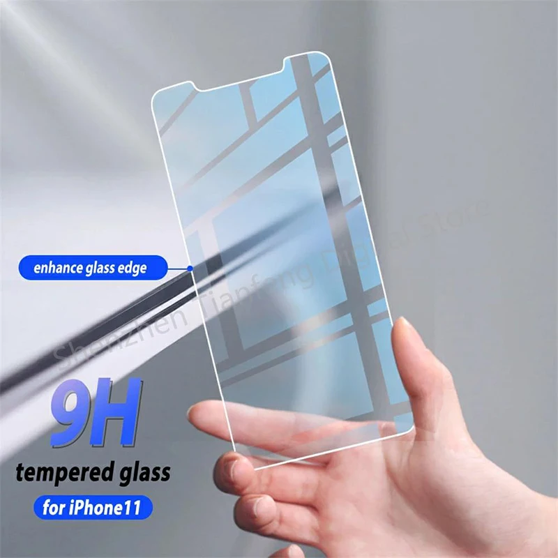 

4PCS Protective Glass For iPhone 11 12 Pro Max screen protector Tempered glass For iPhone 6S 7 8 Plus X XR XS Max SE 2020 Glass