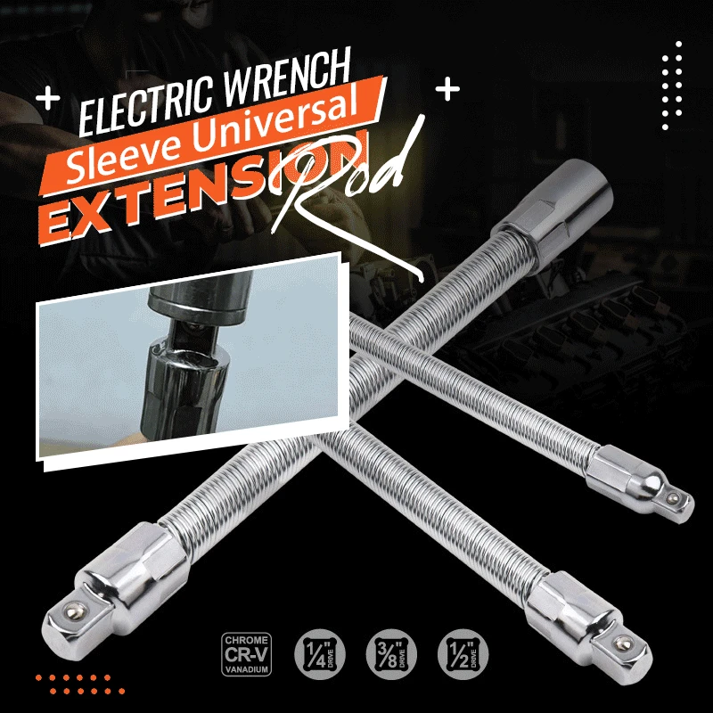 

Electric Wrench Socket Universal Extension Rod 1/4" 3/8" 1/2" Flexible Ratchet Extension Rod Socket Extension Adapter Hand Tools