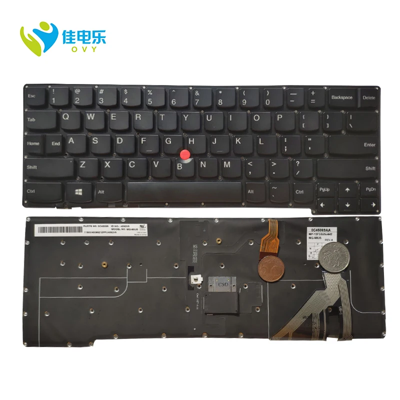 Клавиатура с подсветкой для ноутбука LENOVO X1 Tablet 2nd Gen (тип 20JB 20JC) Carbon 2014 X1C 0C45069 01AW600