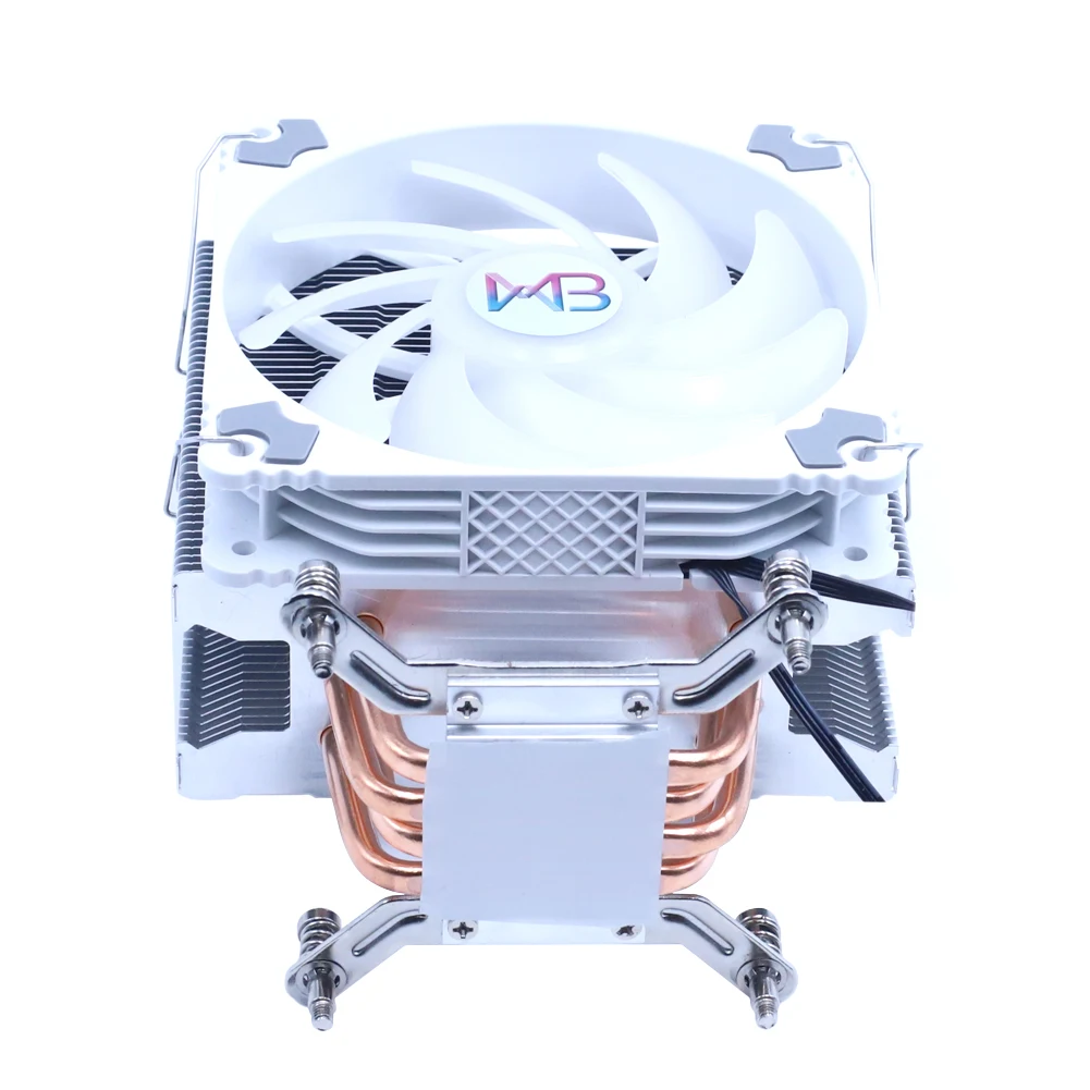 Wovibo 120 мм Процессор охлаждающий вентилятор PWM 4PIN ARGB RGB для LGA 1150 1151 1155 1200 1366 2011 X79 X99 AM2