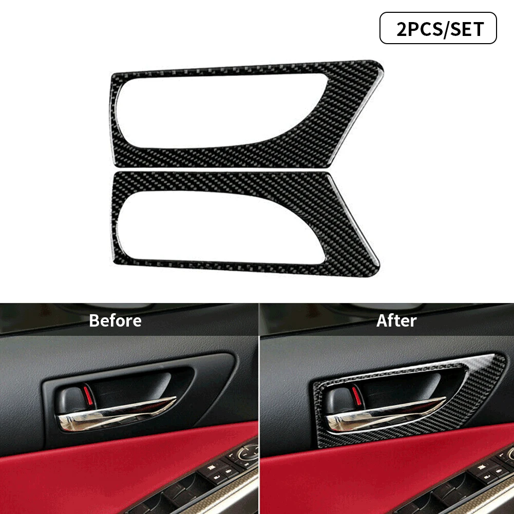 2 шт. для LEXUS IS250 IS350 2013-2018 2019 накладка на ручки передней двери из углеродного