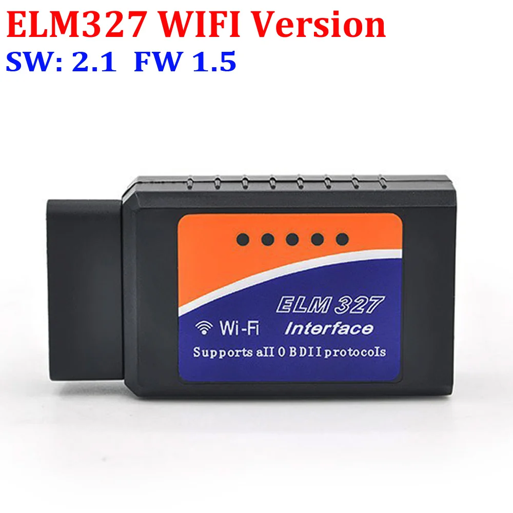 ELM327 wifi Горячая Распродажа ELM327 V1.5 OBD2 Диагностический интерфейс Wfi ELM327 Bluetooth ELM327 USB V2.1 Can-Bus сканер Поддержка OBD-II протоколов - Цвет: ELM327 wifi