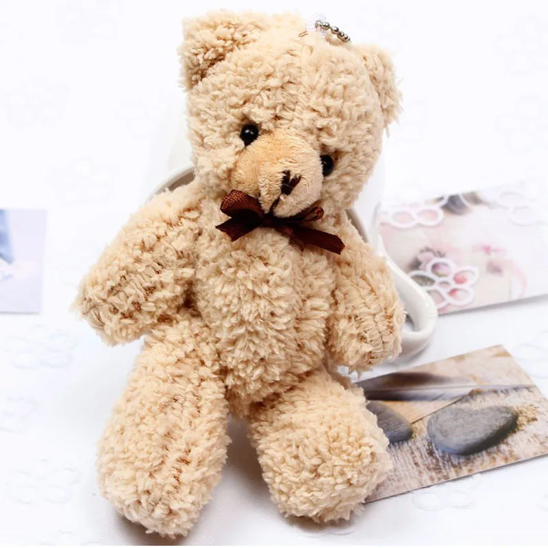 

Hot Teddy Bears Brand New Soft Stuffed Plush High Quality Mini 14CM Bear Plush Pendant Children Gifts Christmas Wedding Gifts