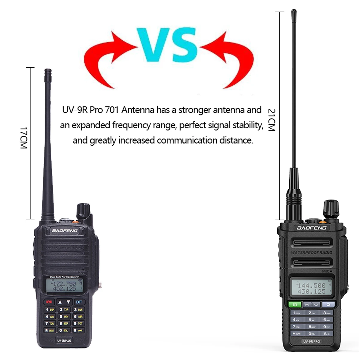 

2022 UV-9R plus Waterproof IP68 Walkie Talkie High Power CB Ham 30-50 KM Long Range UV9R portable Two Way Radio