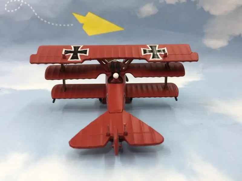 Коллекционная 1/72 весы diecast металлические хобби Fokker Dr. Я триплан истребитель
