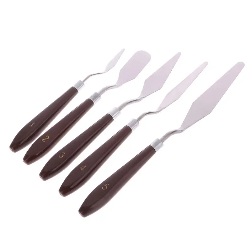 5 шт./компл. Палитра для художественной покраски нож лопатка художественная