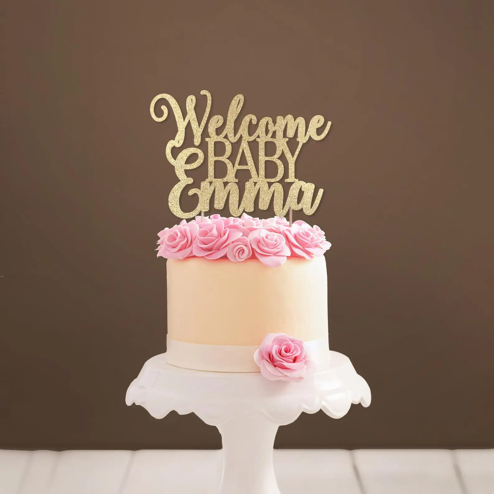 Персональная доставка аист торт для детского праздника Топпер. Название декор.