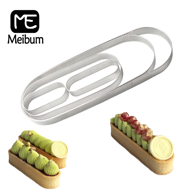 Meibum овальная нержавеющая сталь Форма для пиццы Tart кольцо костюм сырный мусс