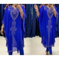 2021 dashiki traditional african clothes for women 3 piece set plus size diamond robe africaine tops pants suit ladies clothing