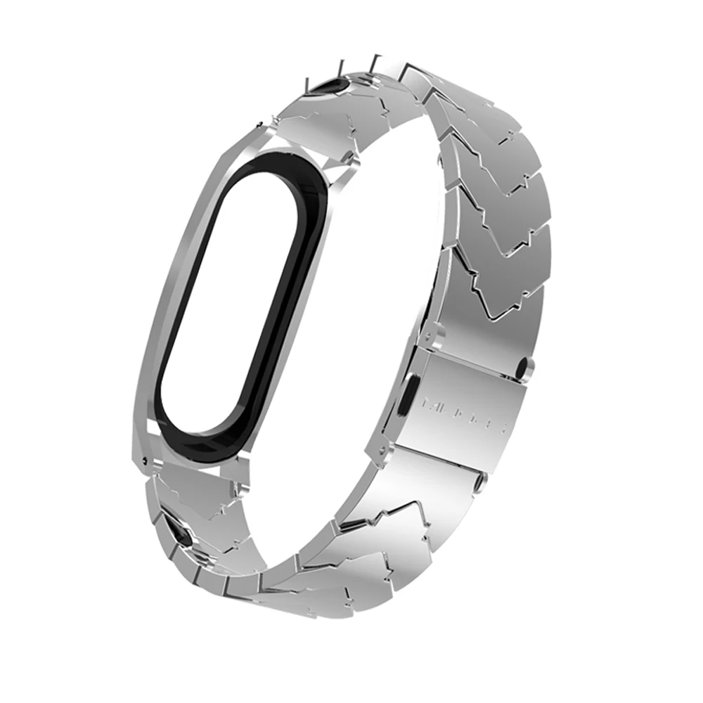Mi jobs mi Band 4 металлический ремешок для Xiaomi mi Band 4 NFC Global Безвинтовой браслет из нержавеющей стали ремешок mi band 3 замена браслета