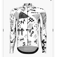 rh77 sportswear mens long sleeve cycling winter jerseys thermal fleece warm clothing proteccion solar bike uniforme ciclismo top