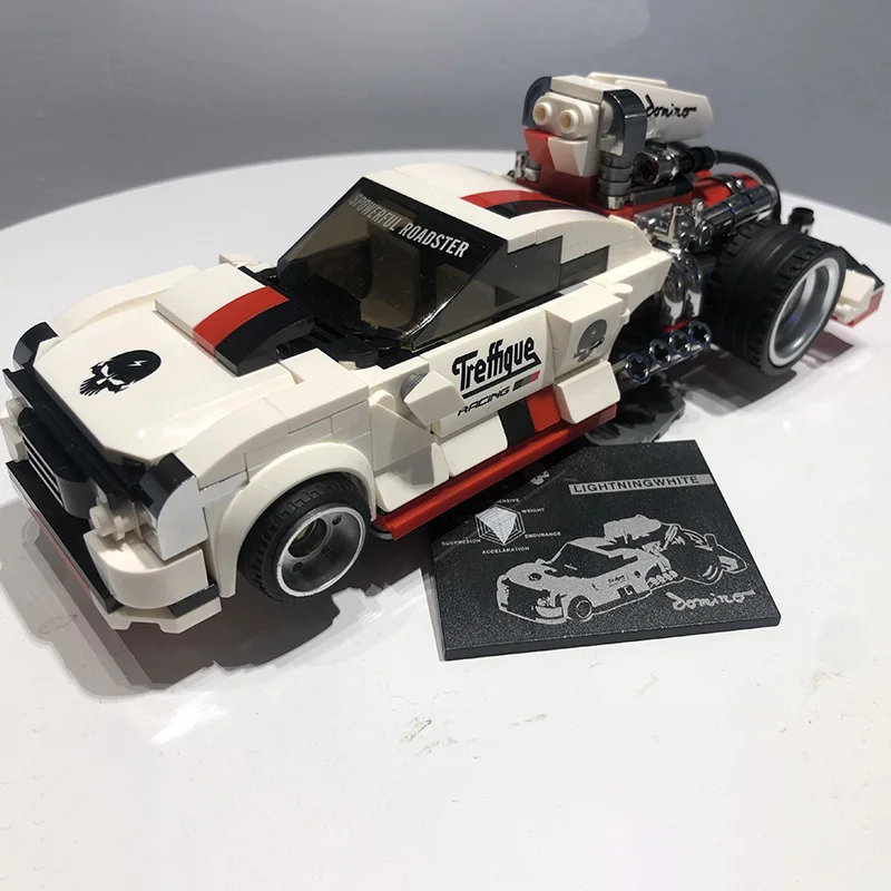 Конструктор скоростные чемпионы гоночный автомобиль MOC модифицированный