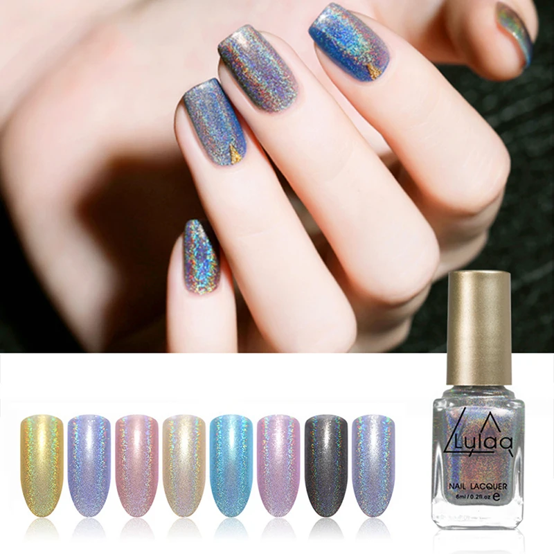 Nail Polish Fashion Silver Transparent Purple Gold Color 6ML Long-Lasting Girl Cute Artfafa | Красота и здоровье