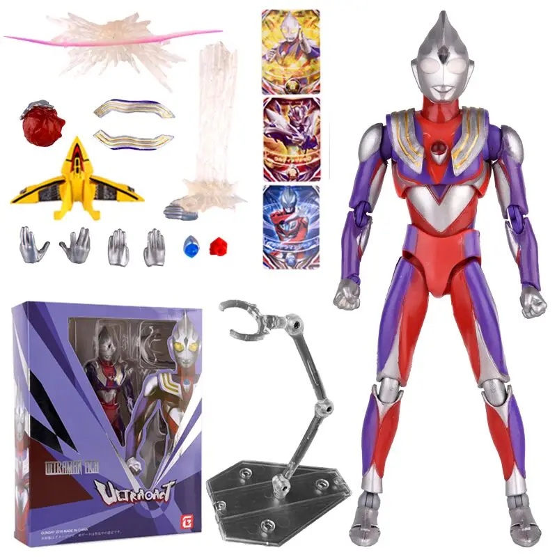 

SHF Act Ultraman Super Movable 16cm Boxed Tiga Zero Beria Orb with Special Effects and Stand Toy Gift Decoration