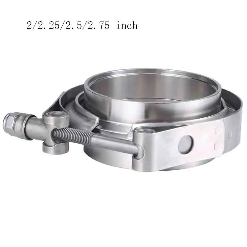 

2/2.25/2.5/2.75 inch Turbo Exhaust V-Band Clamp Stainless Steel Male/Female Flange Kit