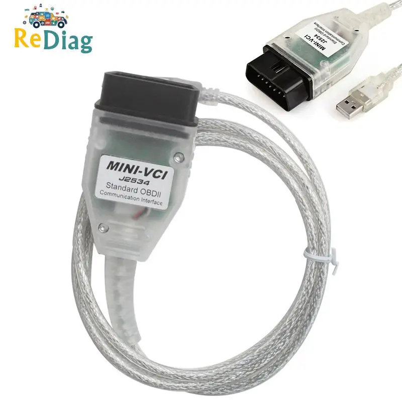 Лучшая реальная прошивка MINI VCI V2.0.4 новейшая V15.00.028 для Toyota j2534 K + DCAN поддерживает