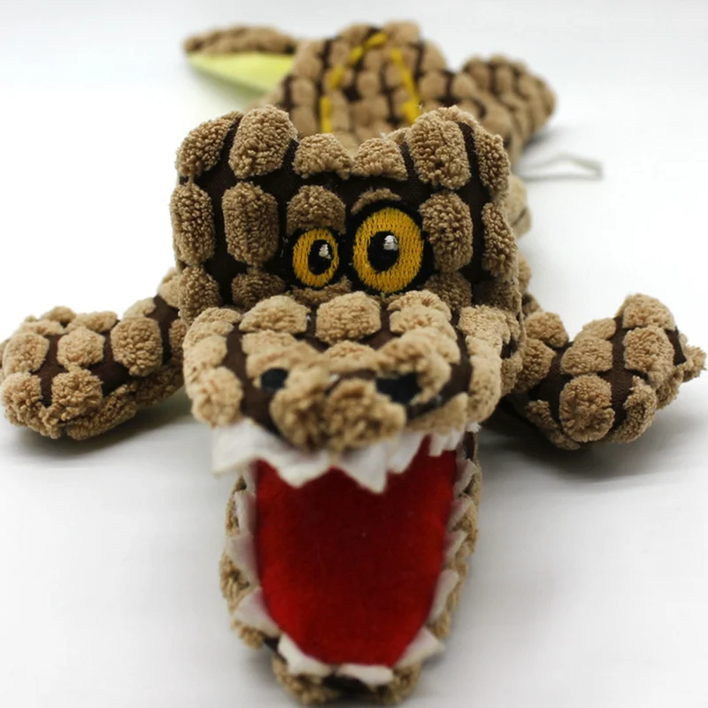 Мягкие плюшевые игрушки для питомцев милая игрушка-крокодил в форме животных