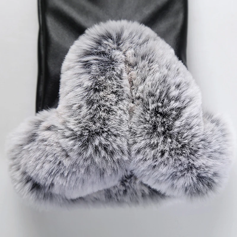 

Fashion Winter Women Gloves Windproof Waterproof Plush Warm Lady Mittens Touch Screen Skin-friendly Soft Female Gloves