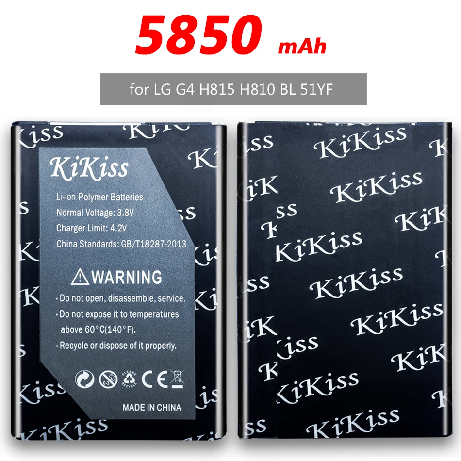 KiKiss BL 51YF/53YH/54SH/49SF Батарея для LG Optimus G3 G4 G3s G3C G4C G4S D724 D855 H815 H840 BL-54SH BL-51YF BL-53YH