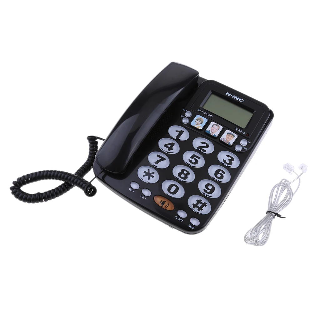 Стационарный телефон для дома отеля быстрый циферблат усиленный фото с