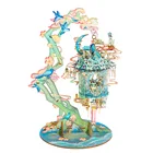 Художественная модель MU, 3D металлический пазл, наборы моделей волшебника Linglong, сборный пазл, Подарочные игрушки для детей