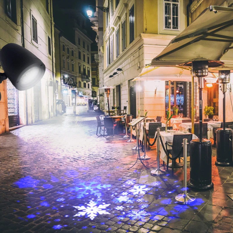 Рождественская Снежинка проектор светильник s светодиодный ночник садовый