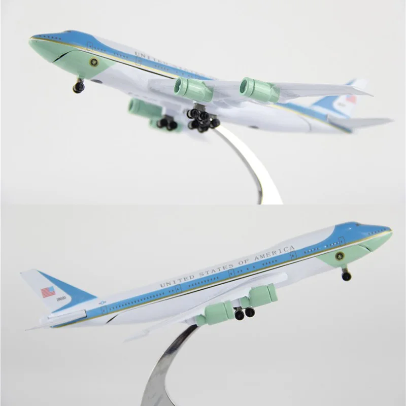 

16CM 1:400 airplane 747 B747-300 model Air Force One with base alloy aircraft plane collectible display toy model