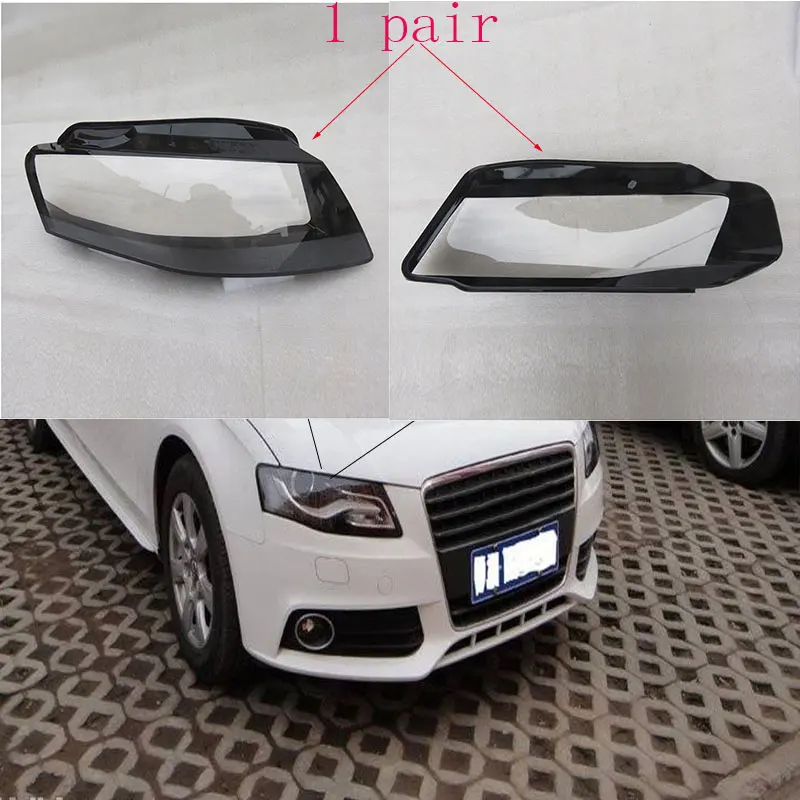 2 шт. прозрачные защитные колпачки для передних фар Audi A4 B8 2008 2012|Абажуры| |