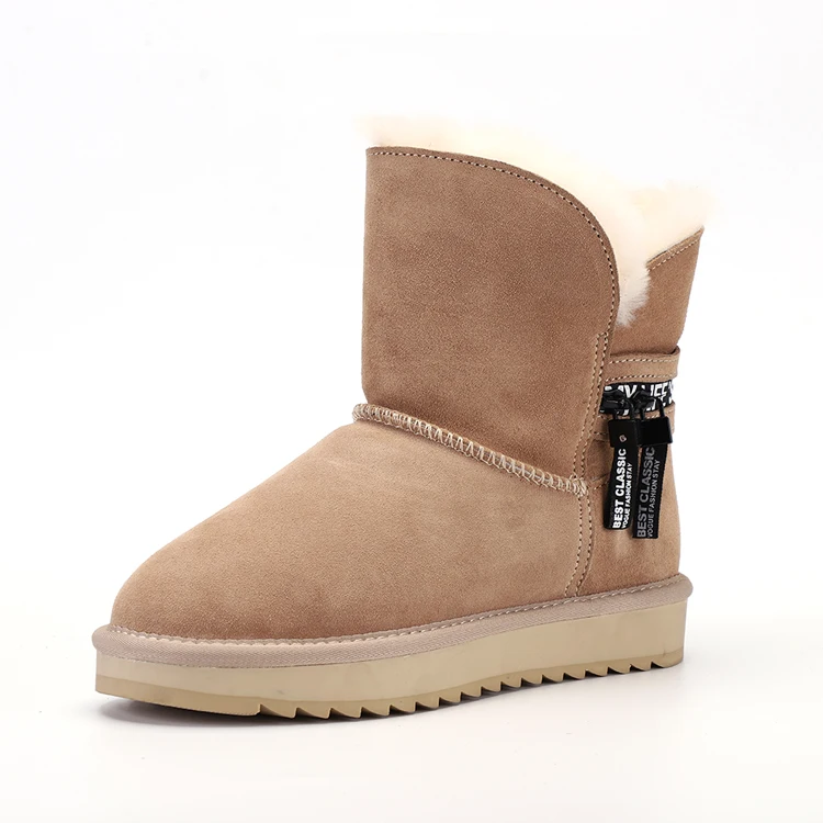 

OEM ODM женская зимняя обувь, Теплые Оригинальные зимние ботинки, нескользящая меховая обувь, ботильоны