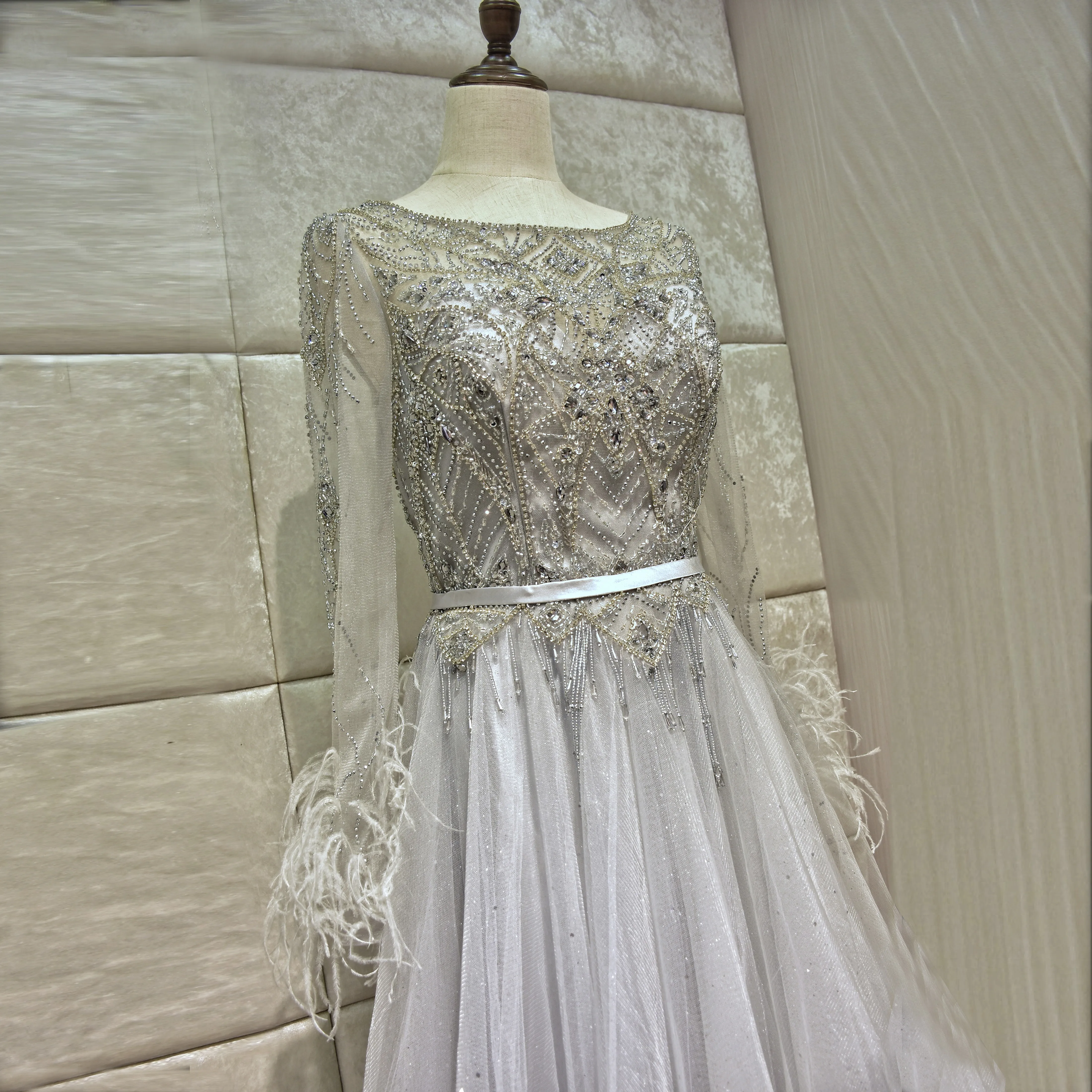 Роскошные особенности вечернее платье 2019new vestido de noiva abendkleider robe de soiree длинное платье
