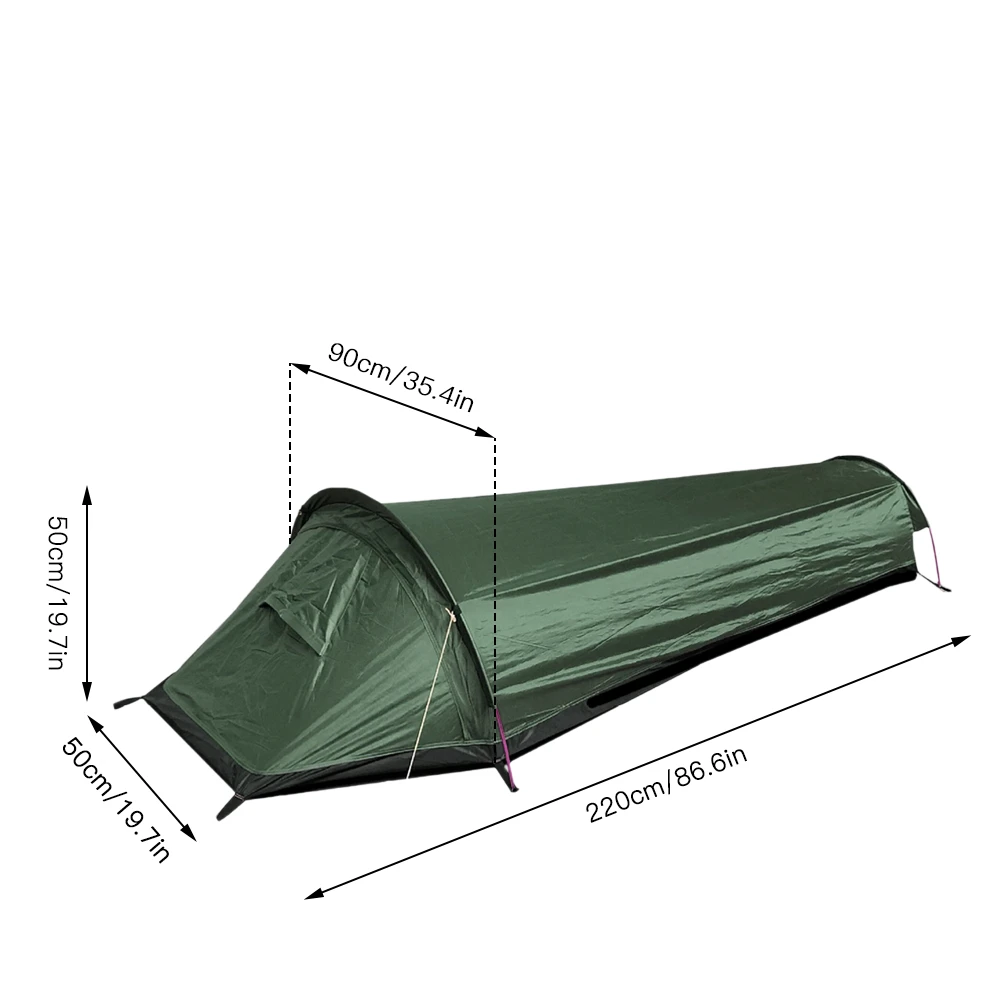 

Outdoor Ultralight Backpacking Tent Sleeping Bag Lightweight Bivvy Single Person BagTent Camping Hiking