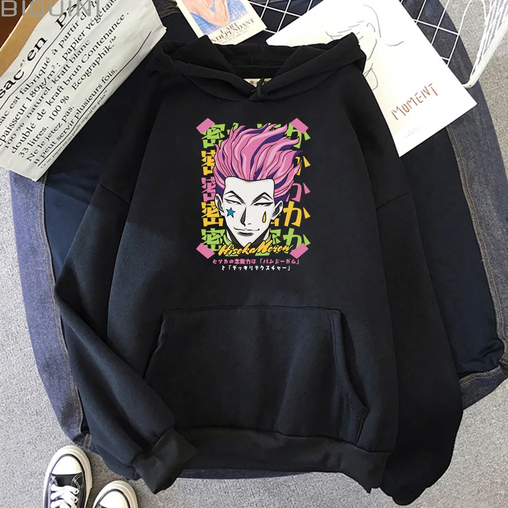 Толстовка Hisoka женская с принтом аниме HUNTER X Hunter Повседневная Уличная одежда в