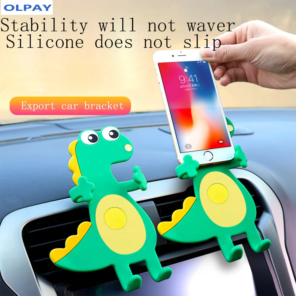 Динозавр мобильный телефон сиденье автомобиля выхлопной порт клип установка