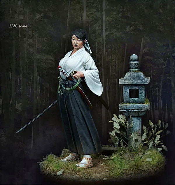 Моделирование 1/20 весы 90 мм Японские Женские Самурайские миниатюрные