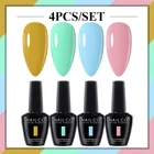 NAILCO 4 шт.компл. 15 мл Быстрая доставка Гель-лак для ногтей Блестящий лак Lakiery Esmalte Блестящий Гель-лак комплект УФ-лака для ногтей светодиодный дизайн ногтей