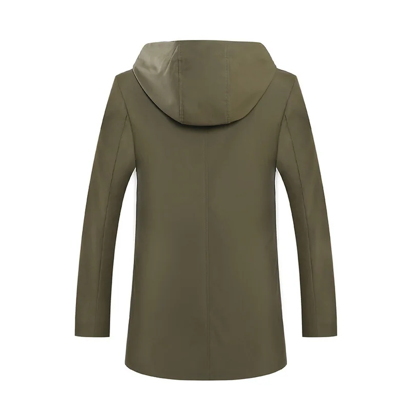 2019 зимняя куртка мужская с капюшоном Корейская парка Hombre длинная пальто большие