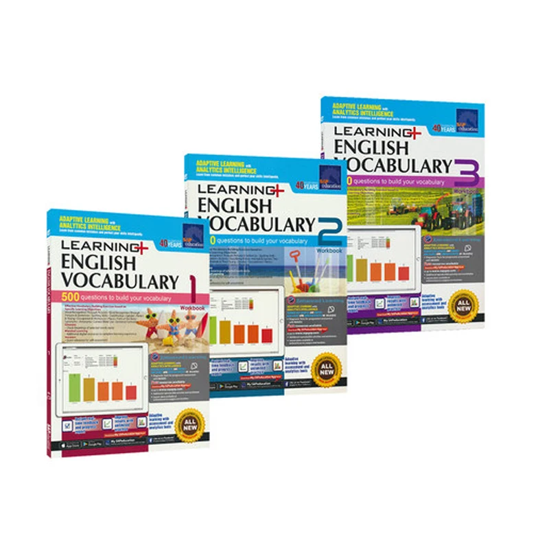 

9 Book/Set 1-3 Grade SAP Learning Mathematics Grammar Promote English Vocabulary Examination Libros Livros Livres Kitaplar Kitap