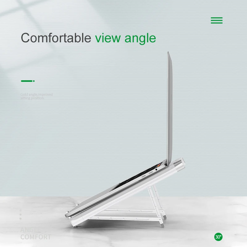 Магнитная Адсорбция Портативная подставка для ноутбука Угол