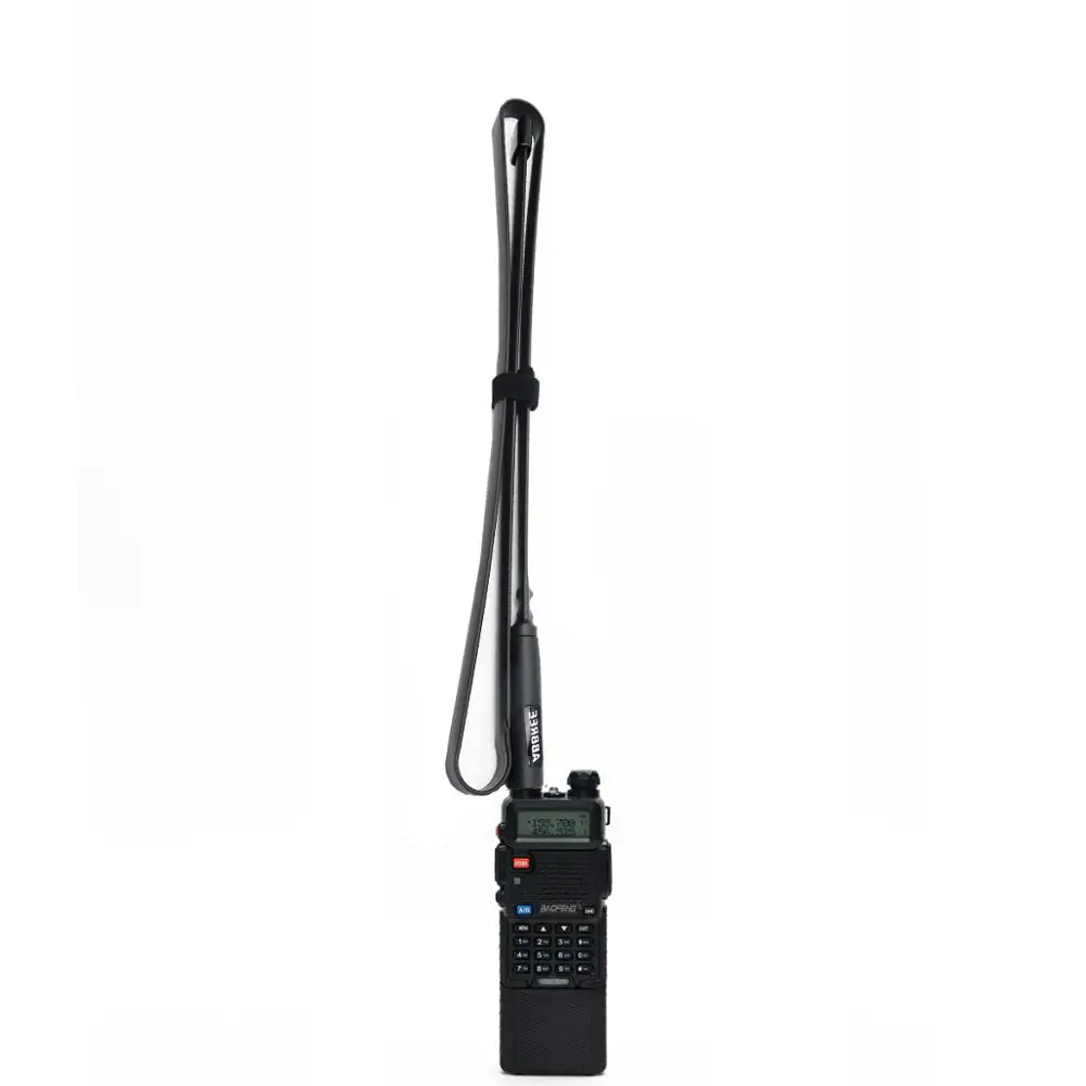ABBREE SMA женский 124 см двухдиапазонный VHF/UHF складной CS тактическая антенна для Baofeng